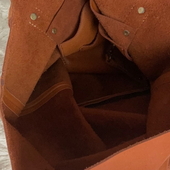 NWOT raw leather tote - Picture 5 of 5